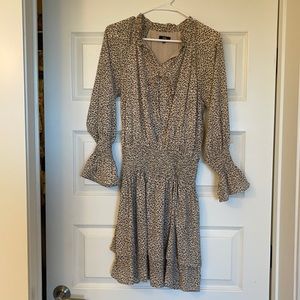 Long sleeve cheetah dress